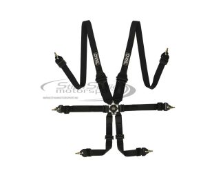 Bilbelte QSP 6-Punkt HANS Sort FIA 2" Endurance- Bestillingsvare