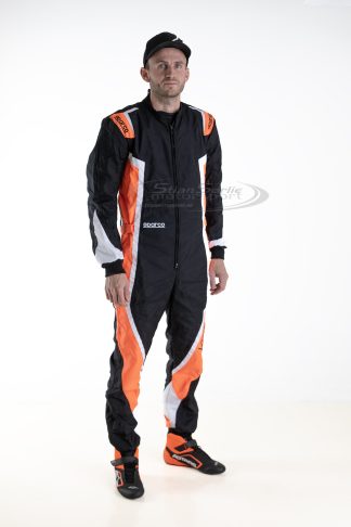 Kjøredress Sparco Kerb Sort/Oransje