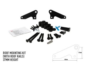 LAZER feste for takmontering for biler med rails, 37mm høy - Bestillingsvare