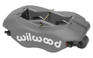 Bremsecaliper WILWOOD, 4-Stemplet, Forged Dynalite, Pad: 7112, Grå (skive 0.81in)- Bestillingsvare