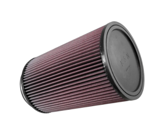 K&N Powerfilter 127mm (L254mm, o.Ø.165mm) Rett, Rubber Top