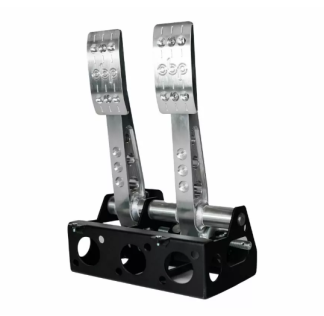 Pedalboks OBP Pro-Race V2, 2-Pedal (Clutch og Brems), Pumpe mot fører, Gulvmontert - Bestillingsvare