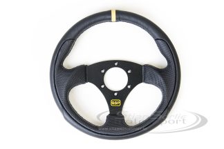 Ratt QSP 3-eket, 350mm, Flatt, Skinn, Sort