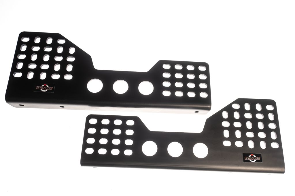 Stolfestebrakett Octane Aluminium, Sort L395mm