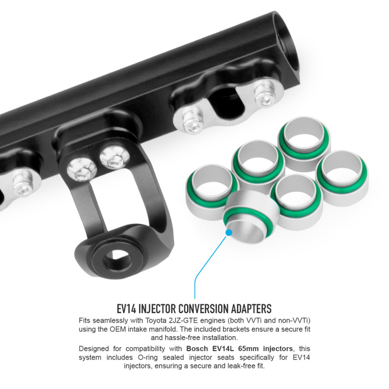 Fuelrail NUKE Performance Toyota 6cyl 2JZ-GTE - Bestillingsvare - Bilde 5