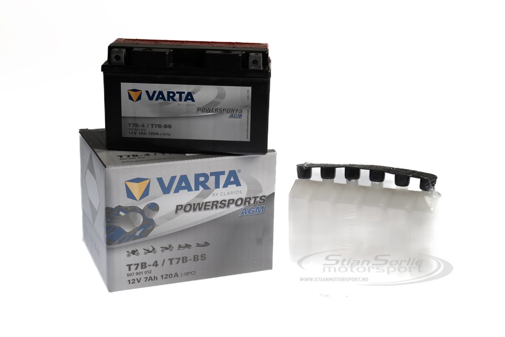 Batteri 12V 7Ah AGM, vekt 2,7kg (karting/MC)