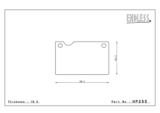 Bremseklosser Endless Volvo 240 Fram N35S(HP255)