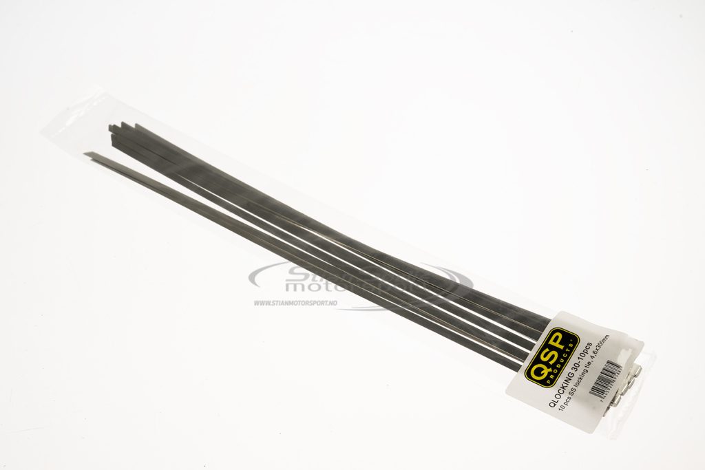 Rustfrie strips for eksosbandasje 4,6x300mm Pakke à 10 stk
