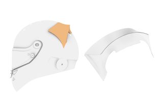 Hjelmspoiler Schuberth bak til SK1
