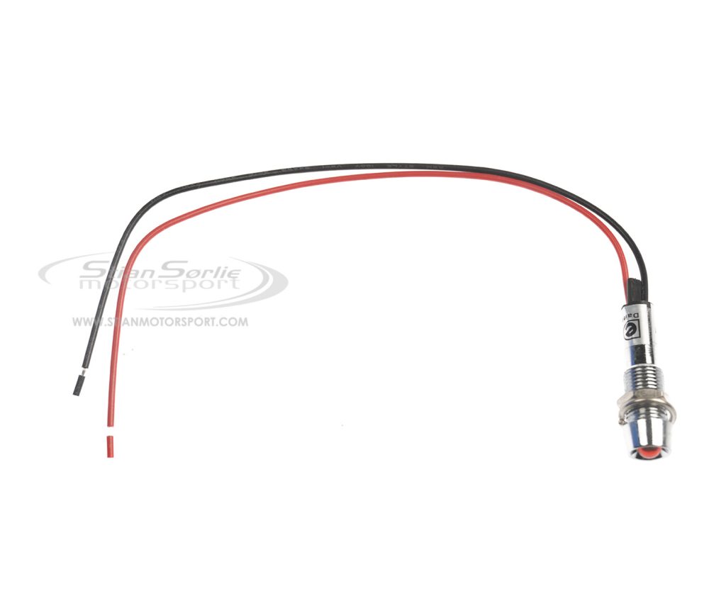 Varsellys LED 8mm, Rød