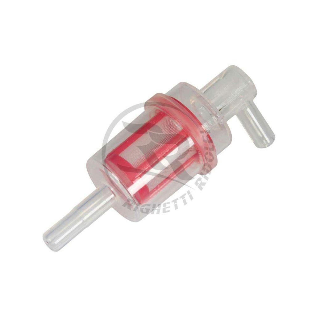 Bensinfilter Rund m/90grader utløp # Big Petrol filter 90grader