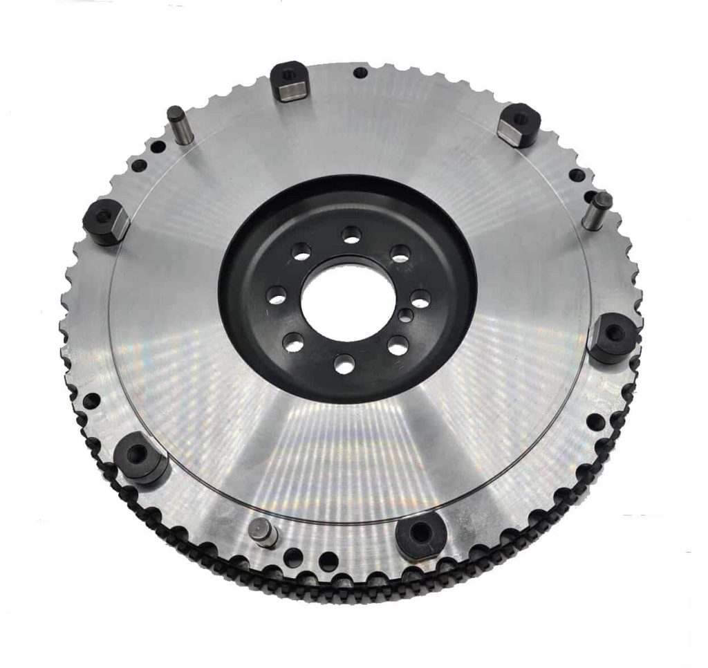 Svinghjul Tenaci solid 240mm Volvo rødblokk med integrert startkrans - Bestillingsvare