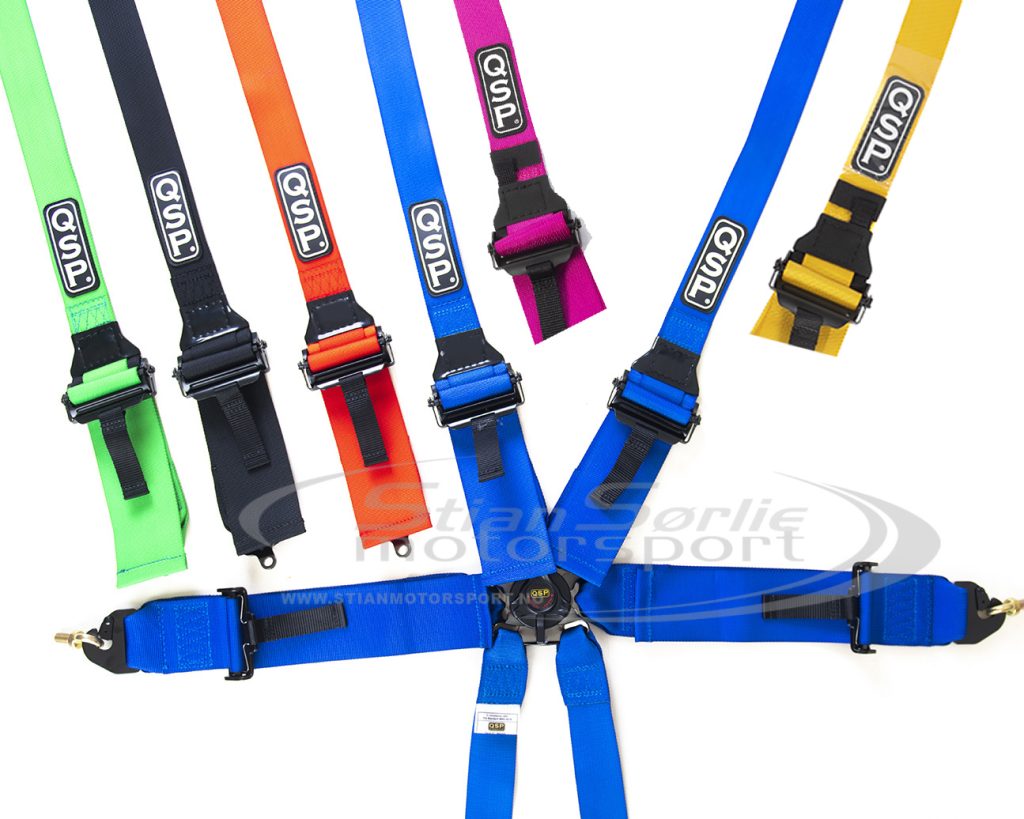 Bilbelte QSP 6-Punkt HANS, FIA Godkjent til 31.12.2031