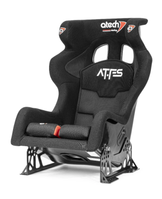 Stol ATECH® Glassfiber AT-F FIA Godkjent til 31.12.2036, Sort m/stolfeste - Bestillingsvare