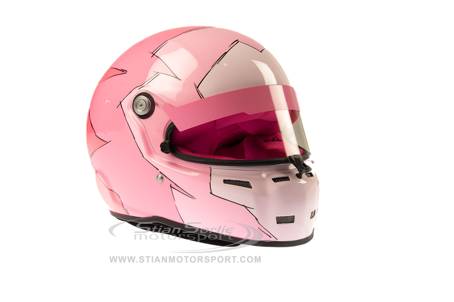 Hjelm Stilo ST5 CMR Stian Paulsen Design Snell Str S(55cm) - Rosa - Bilde 2