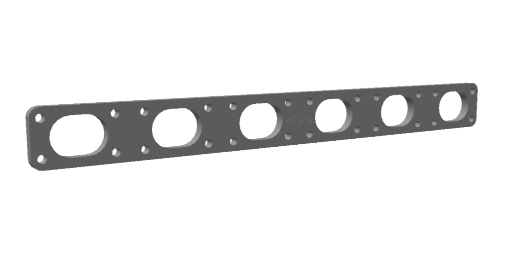 Eksosmanifold-flens BMW M50/M52/S52 B32 – ulegert stål, 10mm - Bestillingsvare