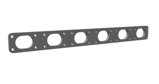 Eksosmanifold-flens BMW M50/M52/S52 B32 – ulegert stål, 10mm - Bestillingsvare