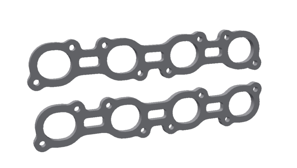 Eksosmanifold-flenser BMW M60/M62 – ulegert stål, 10mm - Bestillingsvare