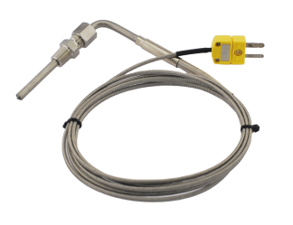 Eksos Temp sensor(EGT) m/ 1/8 NPT hann gjenger. Vinklet, 1,8meter lang