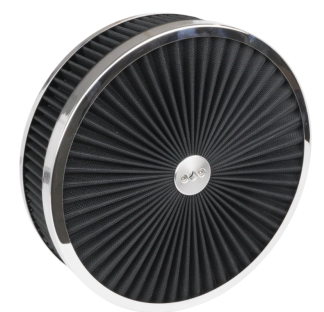 Luftfilter 14", svart og sølv
