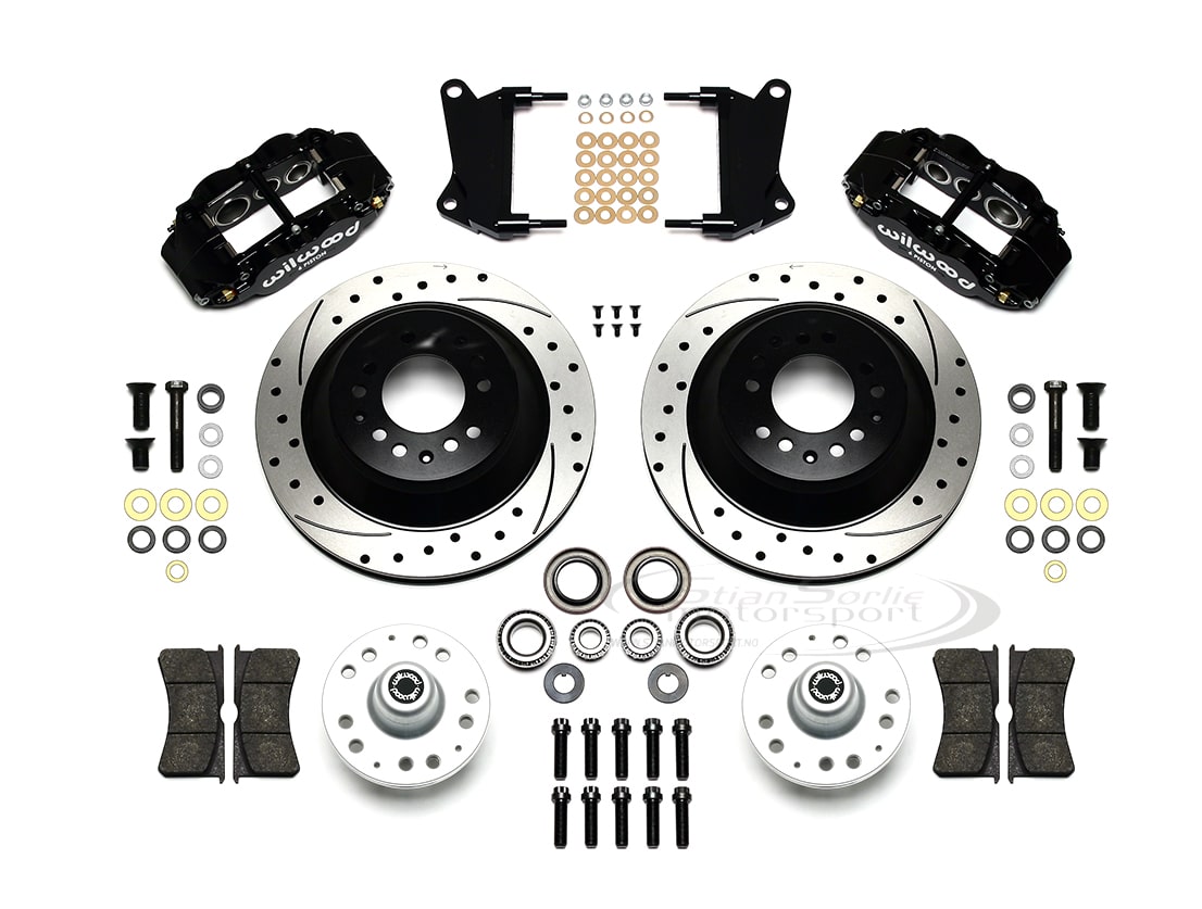 Big Brake Kit WILWOOD Forged Narrow Superlite 6R Front, BLACK SLOTTED-Bestillingsvare