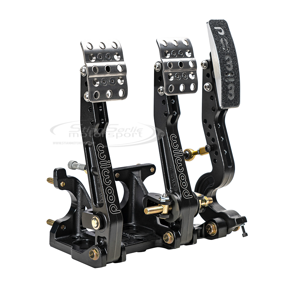 Pedalboks Wilwood 3-Pedal, Pumper fra fører, Gulvmontert
