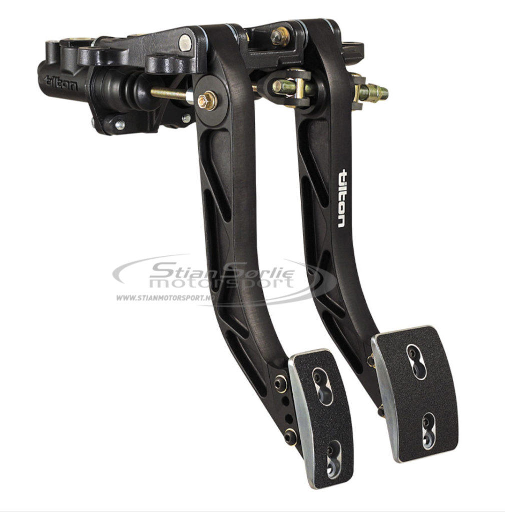 Pedalboks Tilton 600-Series, 2-Pedal(Clutch og Brems), Pumper fra fører, Hengende(Torpedovegg)