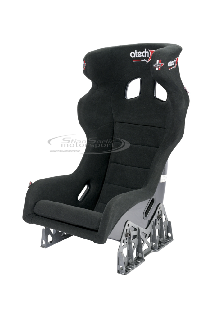 Stol ATECH® Glassfiber AT-FH FIA Godkjent til 31.12.2033 High, Sort, Entry level m/stolfeste