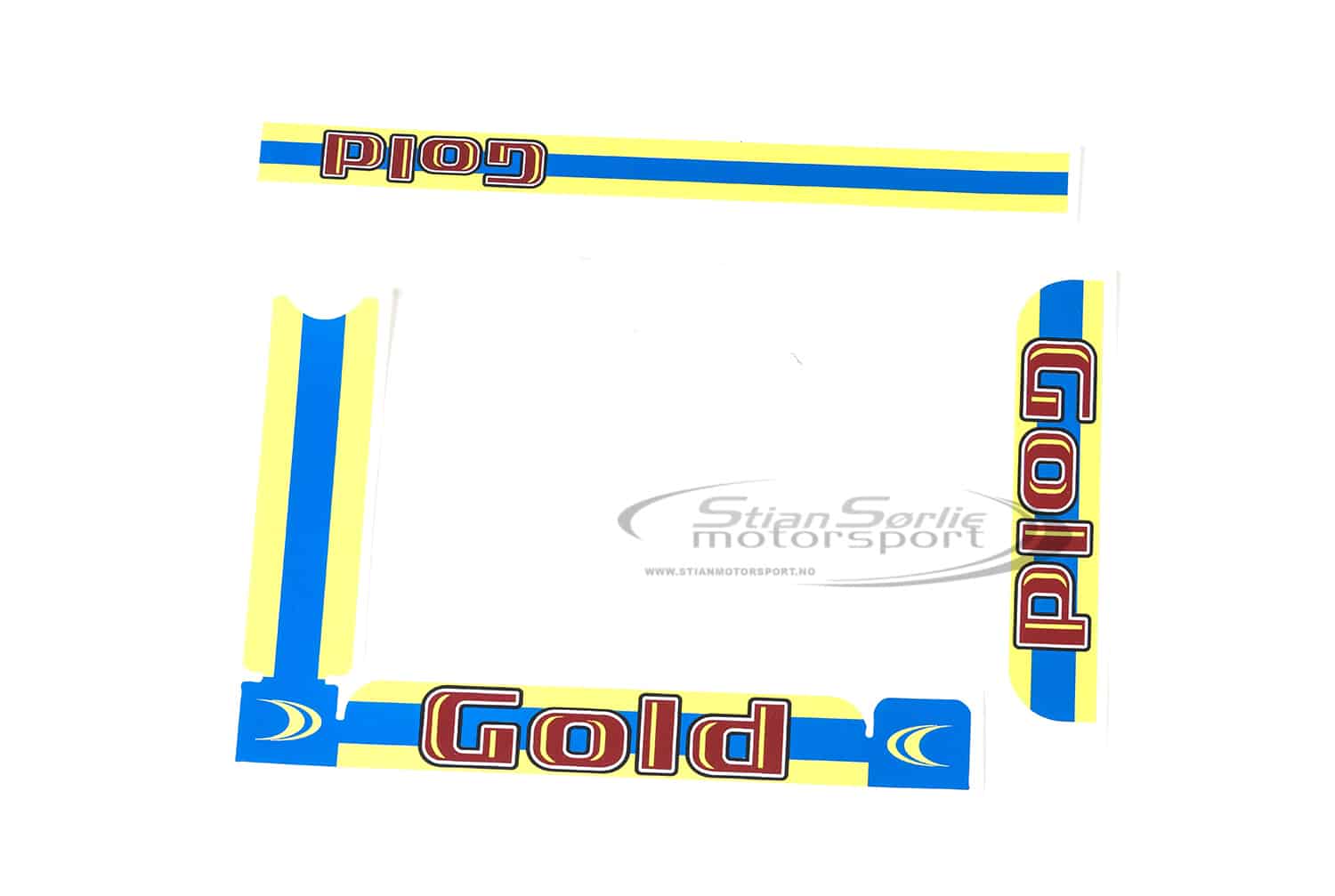 Gold Kart Dekal for Radiator IAME X30