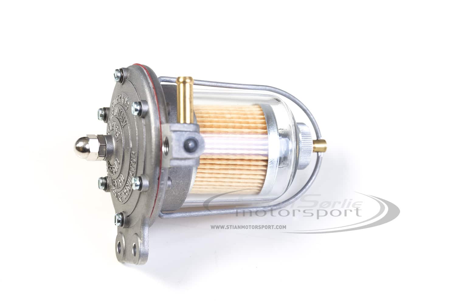 Bensintrykksregulator Malpassi Filter King Glass 0,1-0,5BAR m/Filter