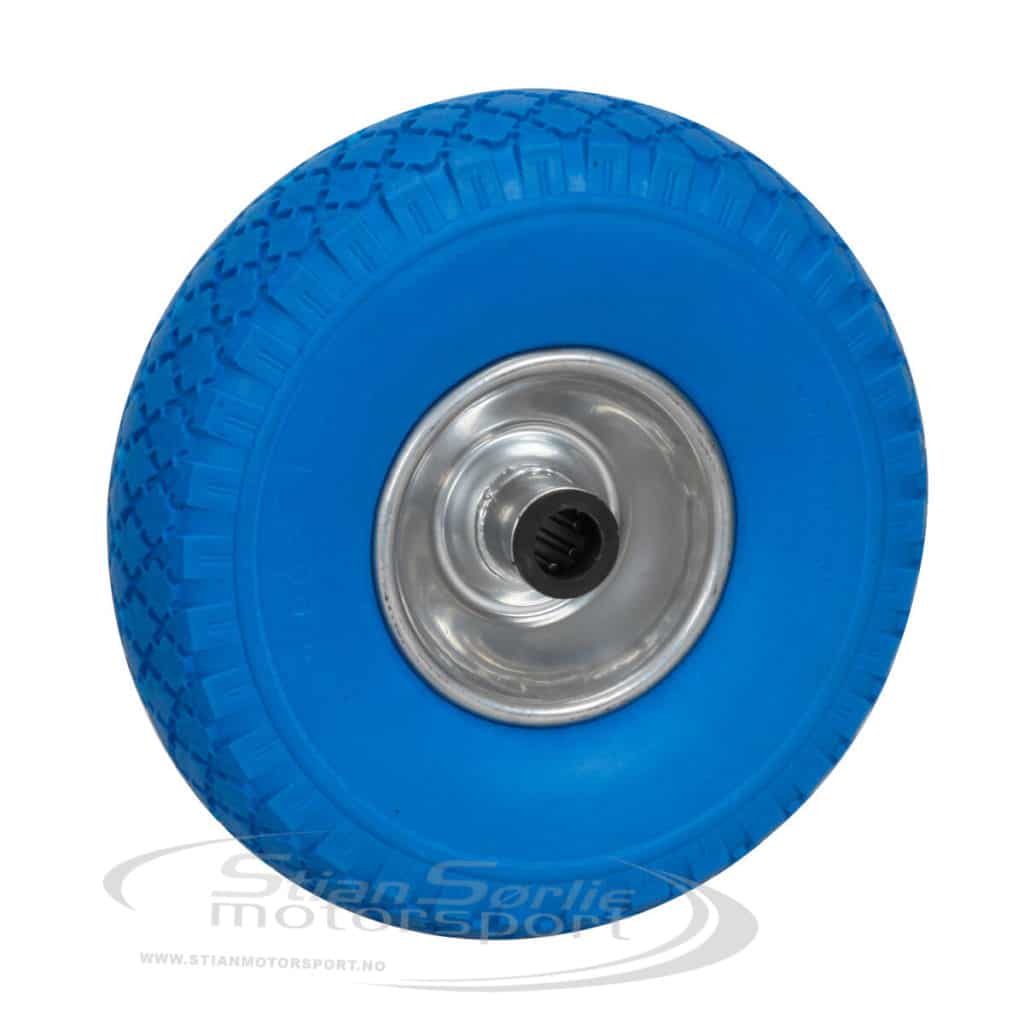 Tralle hjul til mekketralle Kart 260x85mm Blå