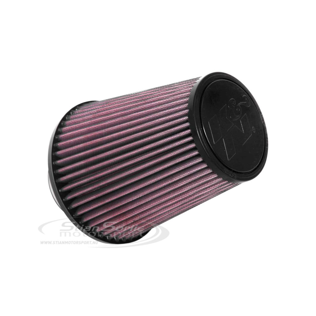K&N Powerfilter 76mm (L171mm, o.Ø.152mm) Konisk, Rubber Top
