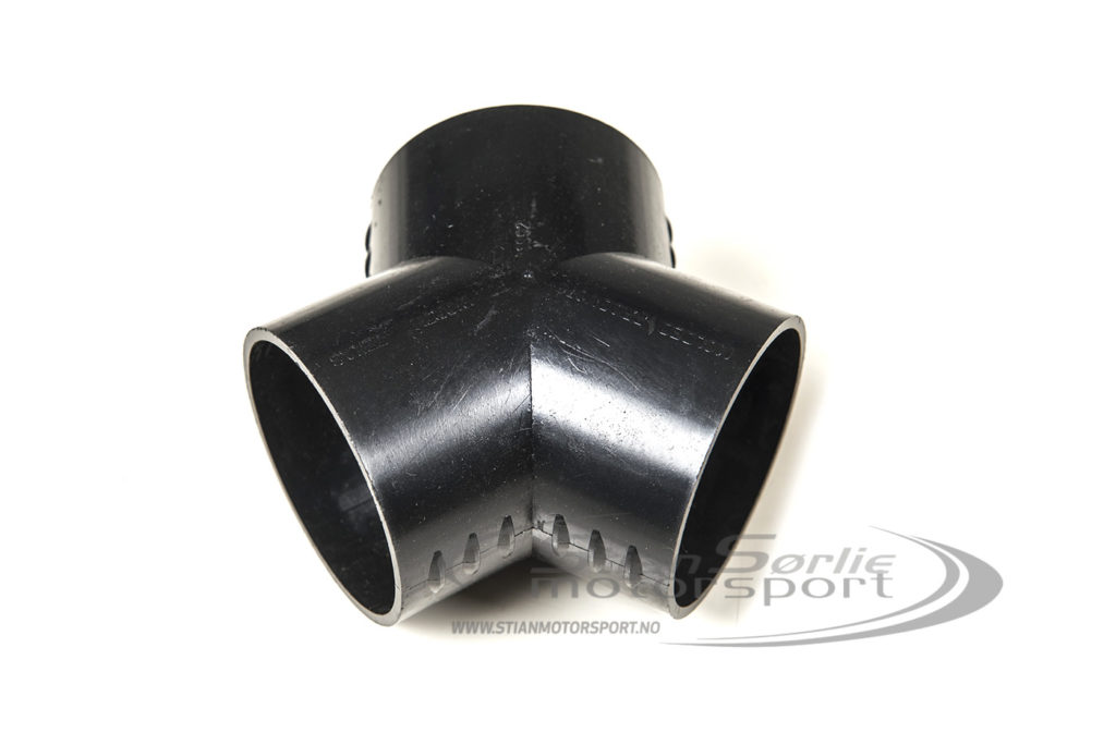 Overgang luft slange Y. Alle utganger er 63mm