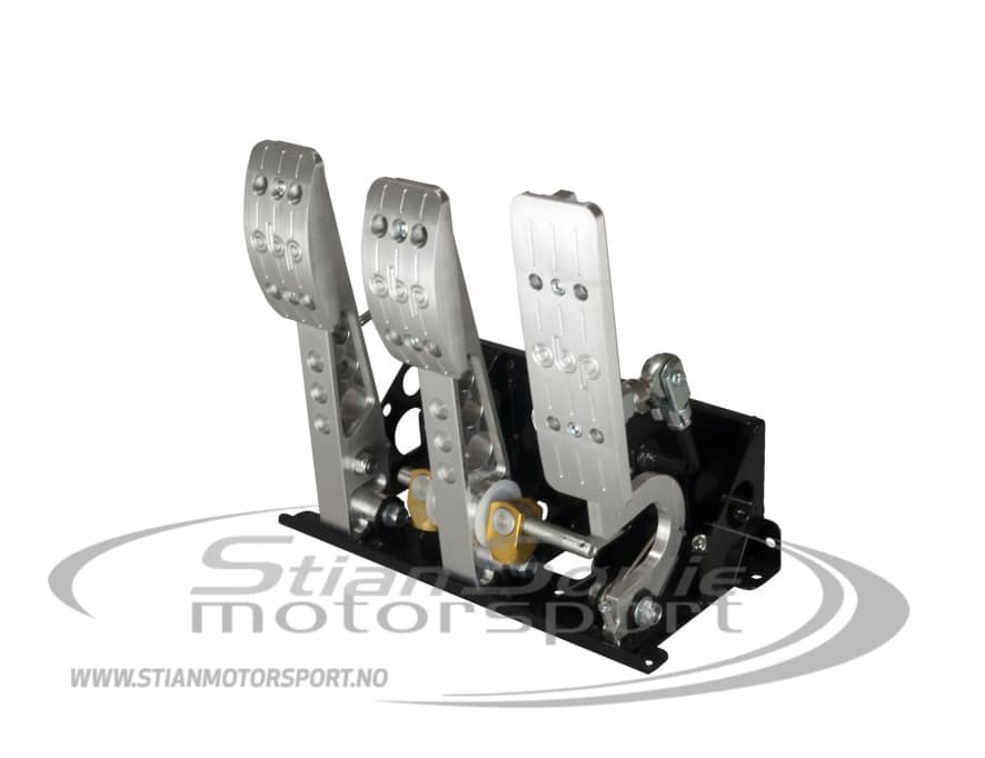 Pedalboks OBP Pro-Race V2, 3-Pedal, Pumper Fra Fører, Gulvmontert